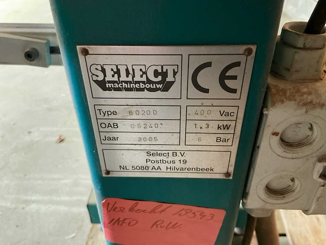 2005 select / virutex 60200 boor / freesmachine - afbeelding 8 van  10