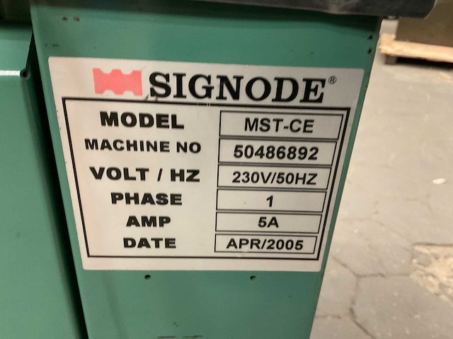 2005 signode mst-ce omsnoeringsmachine - afbeelding 9 van  9