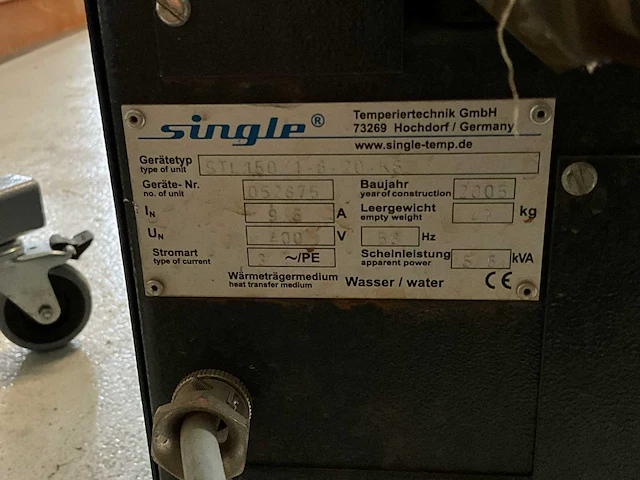 2005 single stl 150 tempereerapparaat - afbeelding 5 van  5