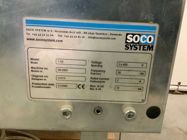 2005 soco system t55 dozensluitmachine - afbeelding 4 van  9
