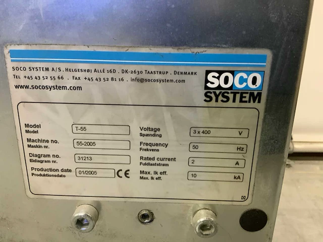 2005 soco system t55 dozensluitmachine - afbeelding 8 van  10