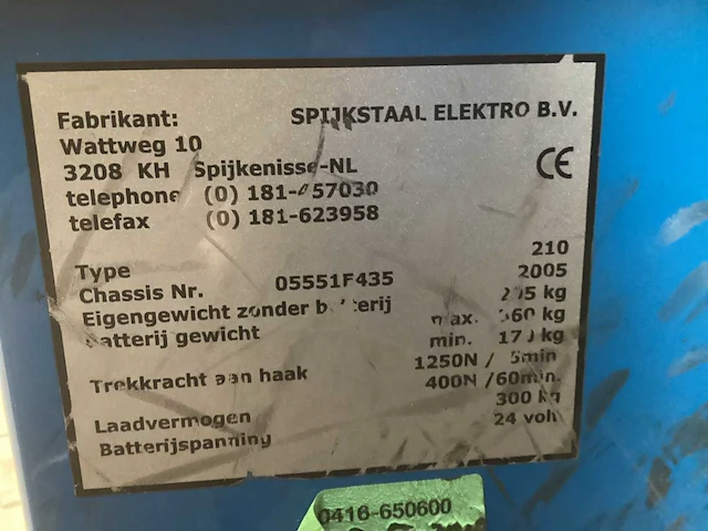 2005 spijkstaal 210 industriële trekker - afbeelding 10 van  10