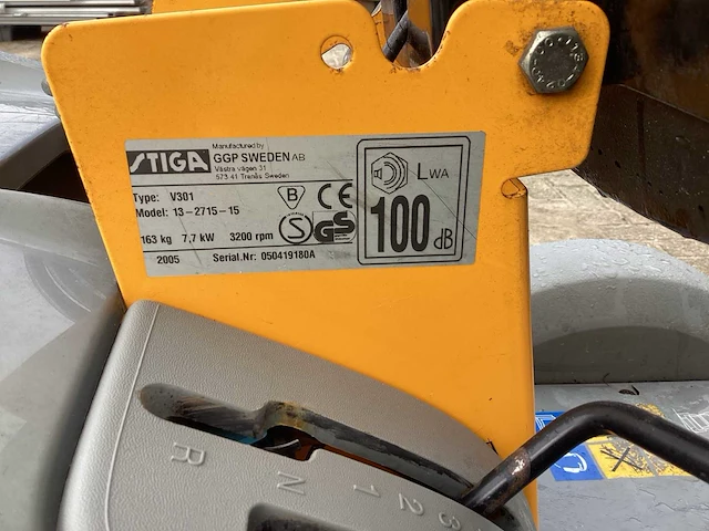 2005 stiga v310 zitmaaier - afbeelding 8 van  10