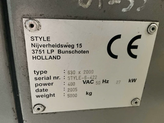 2005 style 630x2000 cnc-draaibank - afbeelding 13 van  20