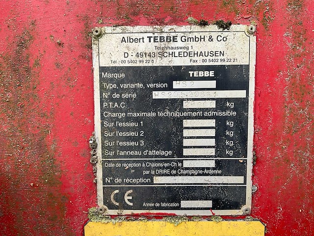 2005 tebbe hs 2 compoststrooier - afbeelding 24 van  36