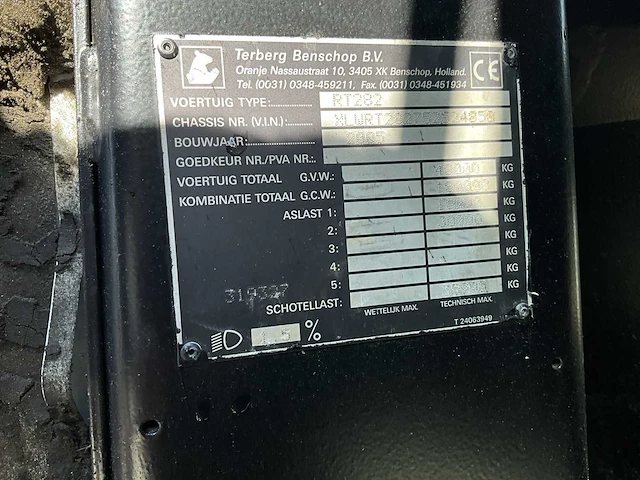 2005 terberg rt262 terminal trekker - afbeelding 27 van  32