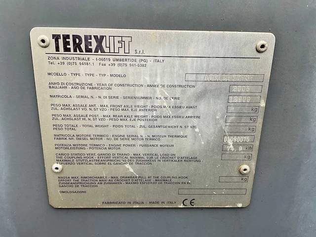 2005 terex agrilift 737 verreiker - afbeelding 31 van  37