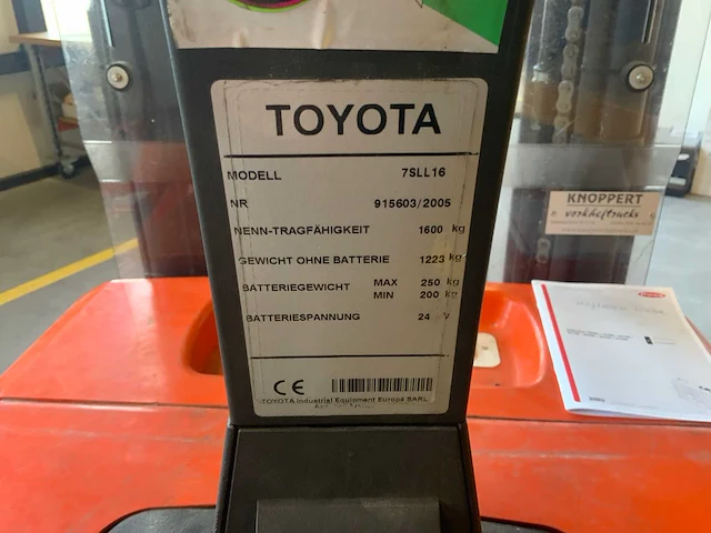 2005 toyota 7sll16 stapelaar - afbeelding 3 van  17