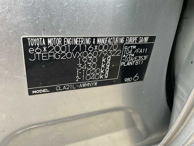 2005 toyota rav 4 personenauto - afbeelding 13 van  22