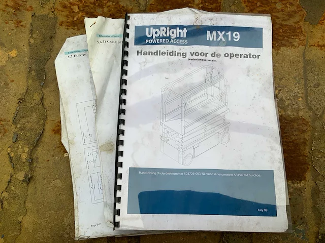 2005 upright mx19 hoogwerker - afbeelding 9 van  17