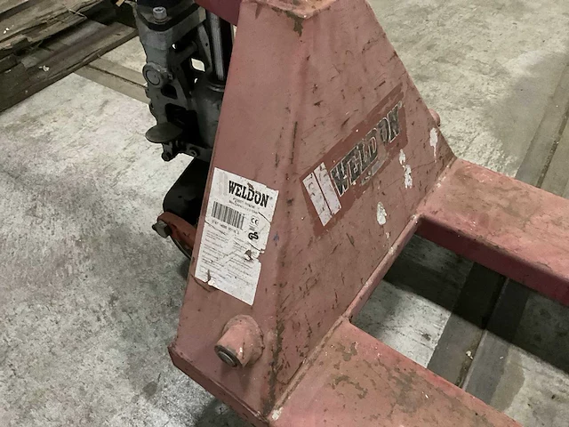 2005 weldon p2300t hand hydraulische palletwagen - afbeelding 5 van  6