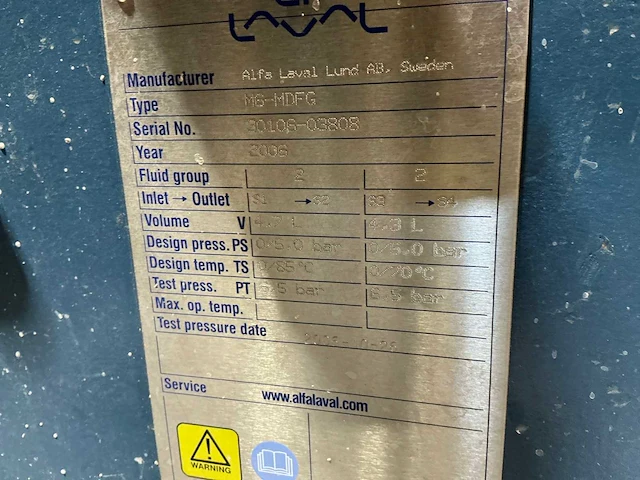 2006 alfa-laval m6mdfg platenwarmtewisselaar - afbeelding 3 van  6