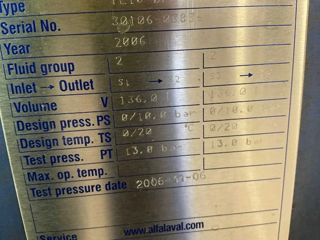 2006 alfa laval tl10bfm platenwarmtewisselaar - afbeelding 2 van  10