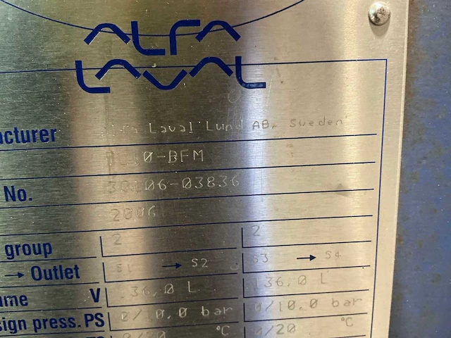 2006 alfa laval tl10bfm platenwarmtewisselaar - afbeelding 9 van  10
