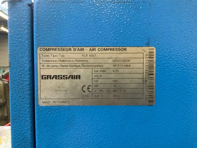 2006 alup grassair rlr 40v7 schroefcompressor - afbeelding 3 van  4