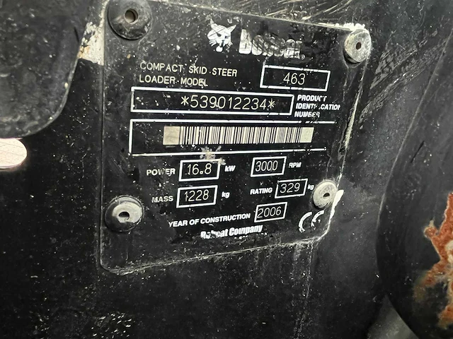 2006 bobcat 463 schranklader - afbeelding 7 van  8