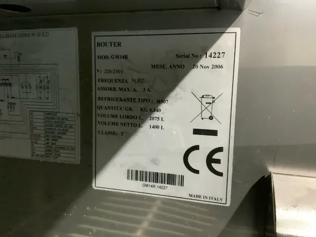 2006 bouter gm14r koelkast - afbeelding 6 van  14