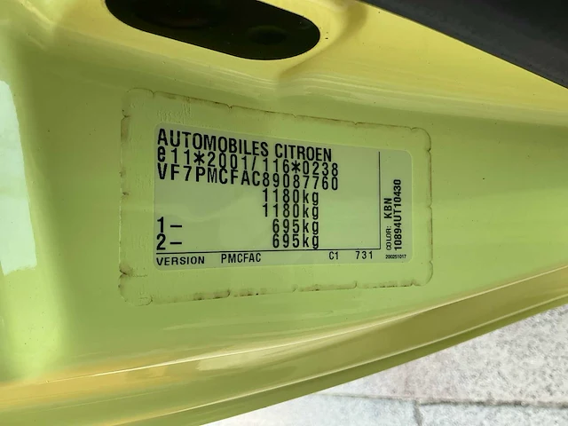 2006 citroën c1 personenauto - afbeelding 51 van  55