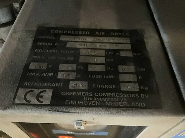 2006 creemers rcb7,5 / 10 schroefcompressor - afbeelding 13 van  13