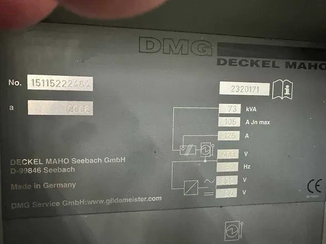 2006 dmg mori dmf 220 4 axis machingcenter - afbeelding 4 van  6