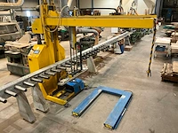 2006 duivestein rp2 automatische vacuümheffer v.v. vacuümkussen 120x12cm, lengte meetsysteem, heftafel 1.000kg - afbeelding 1 van  13