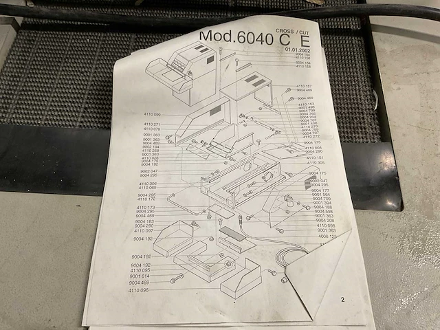 2006 eba 6040c papier shredder - afbeelding 9 van  11