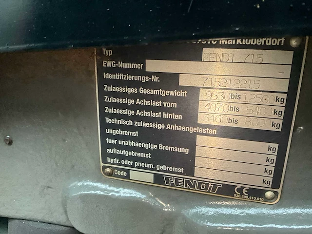 2006 fendt 815 vario vierwielaangedreven landbouwtractor - afbeelding 24 van  42