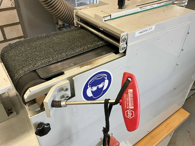 2006 flexam bandschuurmachine 180mm v.v. afzuiging en pneumatische afzuigklep - afbeelding 5 van  11