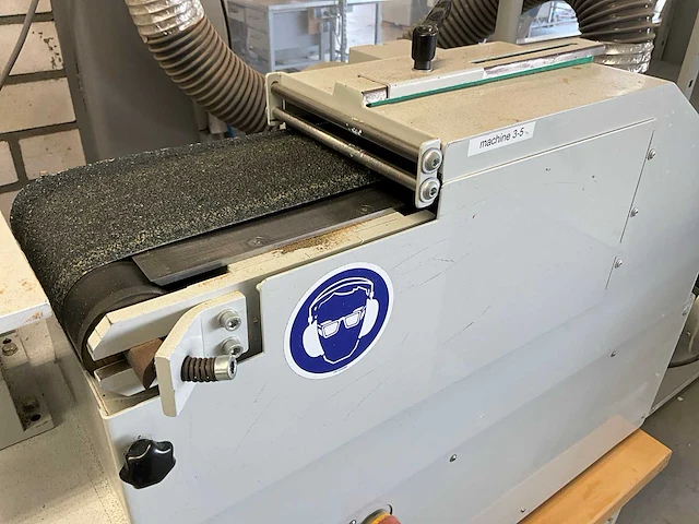 2006 flexam bandschuurmachine 180mm v.v. afzuiging en pneumatische afzuigklep - afbeelding 6 van  11