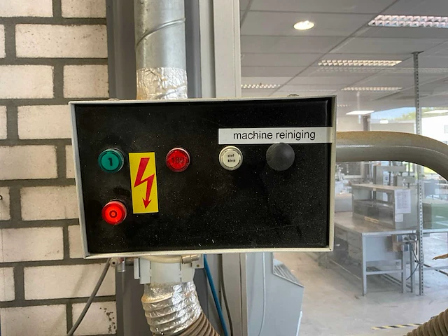 2006 flexam bandschuurmachine 180mm v.v. afzuiging en pneumatische afzuigklep - afbeelding 8 van  11