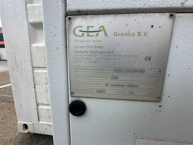 2006 gea container met bitzer koelinstallatie - afbeelding 13 van  20