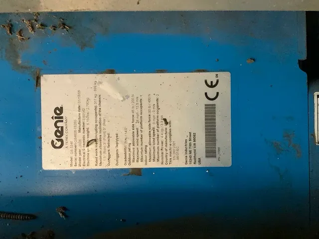 2006 genie gs3246 hoogwerker - afbeelding 11 van  13