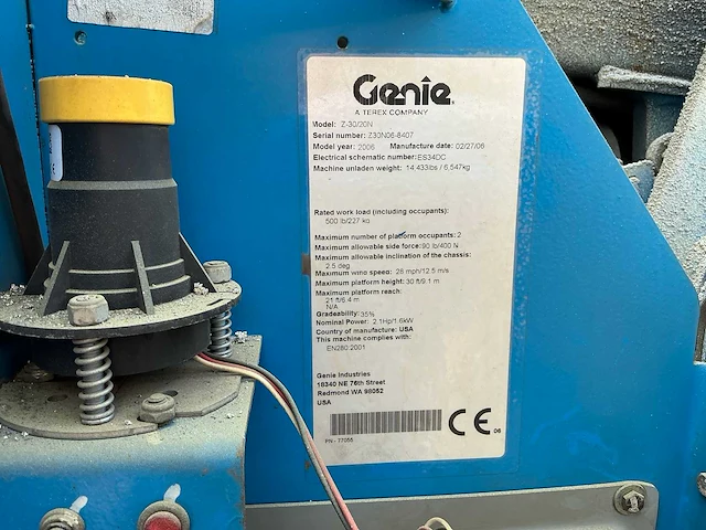 2006 genie z-30/20n hoogwerker - afbeelding 6 van  14
