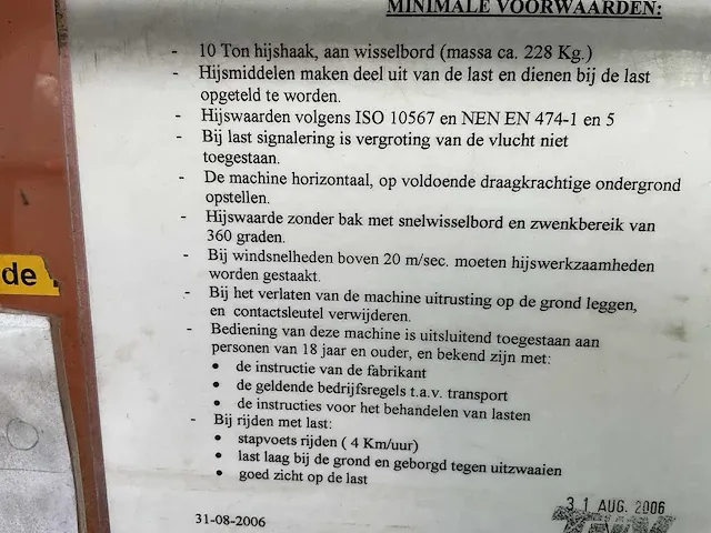 2006 hitachi zx180lc rupsgraafmachine - afbeelding 47 van  55