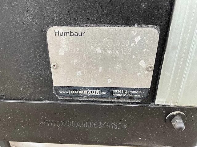 2006 humbaur hp2003 paardentrailer wt-gj-58 - afbeelding 15 van  23