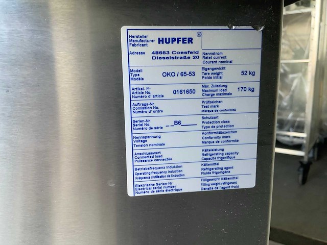 2006 hupfer oko 65-63 korvenstapelaar / vaatwaskorven lowerator - afbeelding 5 van  5