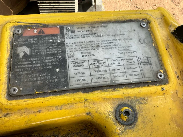2006 hyster j1.60xmt vorkheftruck - afbeelding 9 van  11