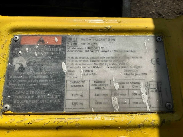 2006 hysterisch j1.60xmt vorkheftruck - afbeelding 17 van  24