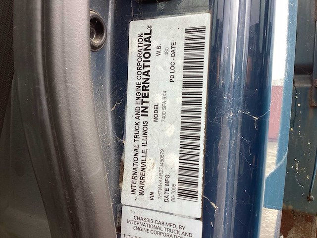 2006 international 7400 sfa 6x4 vrachtwagen - afbeelding 16 van  16