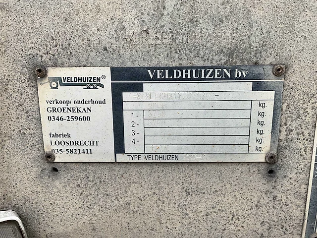 2006 iveco daily 35c18 met veldhuizen oplegger be combinatie - afbeelding 29 van  35