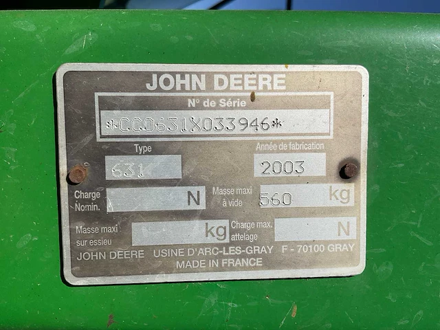 2006 john deere 6320 se vierwielaangedreven landbouwtractor - afbeelding 5 van  31