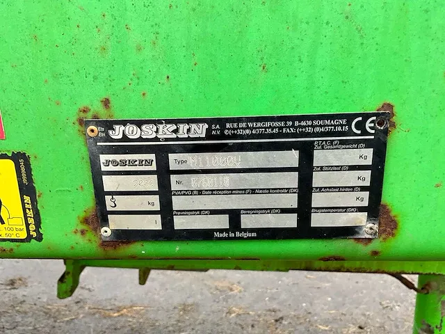 2006 joskin tornado m11000v mestverspreider - afbeelding 13 van  20