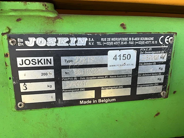 2006 joskin trans-ktp 22/50 kipper - afbeelding 41 van  46