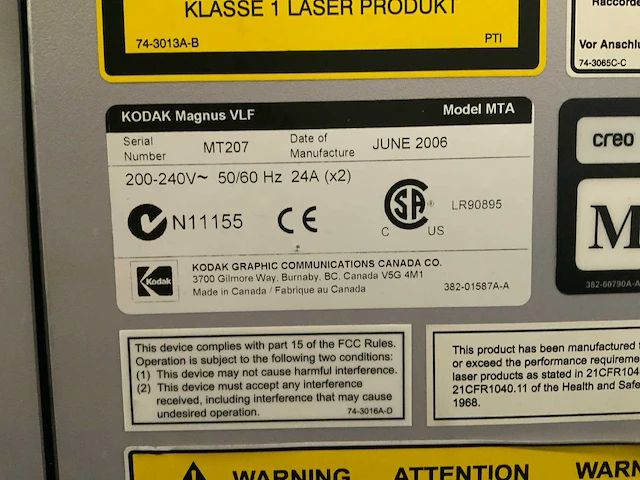 2006 kodak ctp lijn - afbeelding 13 van  20
