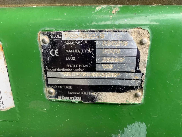 2006 komatsu pc240lc-8 rupsgraafmachine - afbeelding 28 van  54