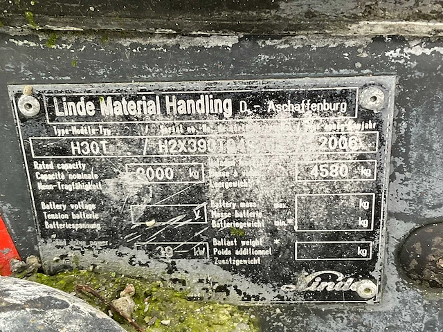 2006 linde h30t vorkheftruck - afbeelding 13 van  20