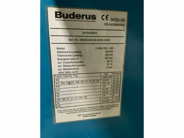 2006 man gas engine e2842 e312 stroomgenerator (300kva) - afbeelding 5 van  13
