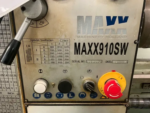 2006 maxx 910sw universele draaibank - afbeelding 3 van  17