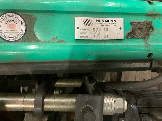 2006 mennens verlinde vl2 hijsbok met kettintakel - afbeelding 5 van  9