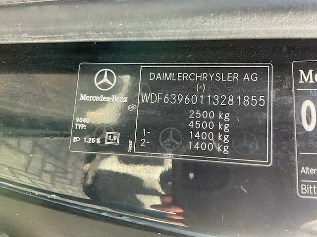 2006 mercedes-benz vito 109 cdi bedrijfswagen - afbeelding 14 van  22